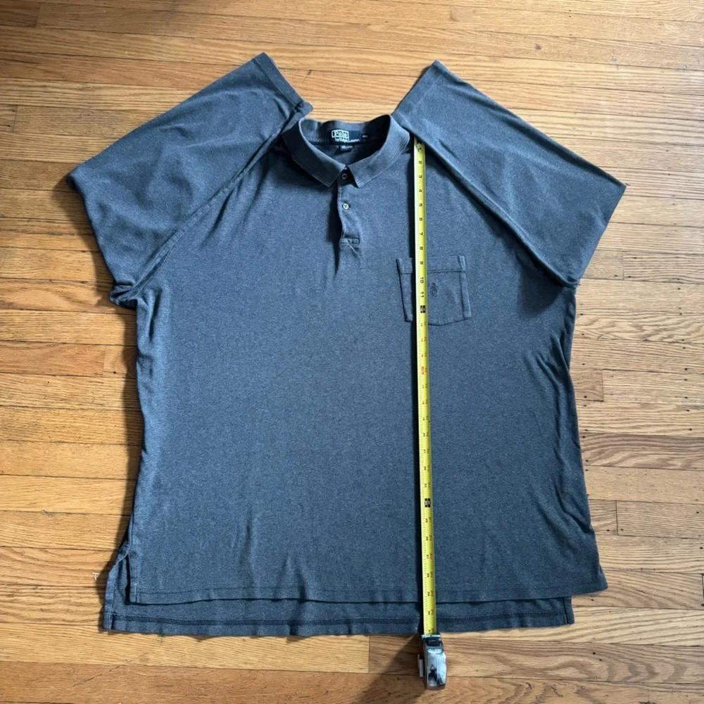 Ralph Lauren Charcoal Polo Long Sleeve 3 Button-Up Collared Shirt Size XXL